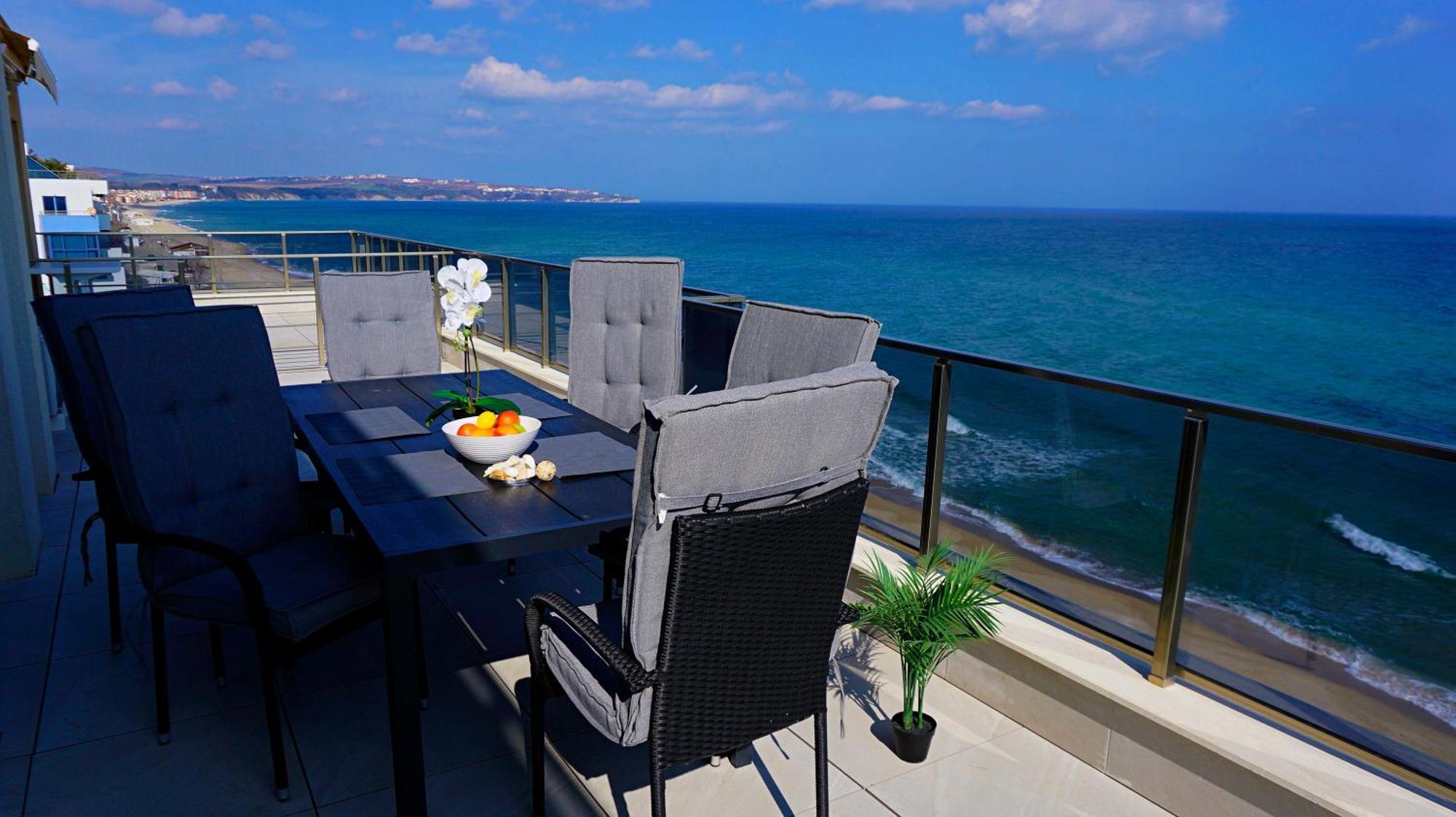 Апартамент Бийч Вю Обзор - Apartment Beach View 오브조르 외부 사진