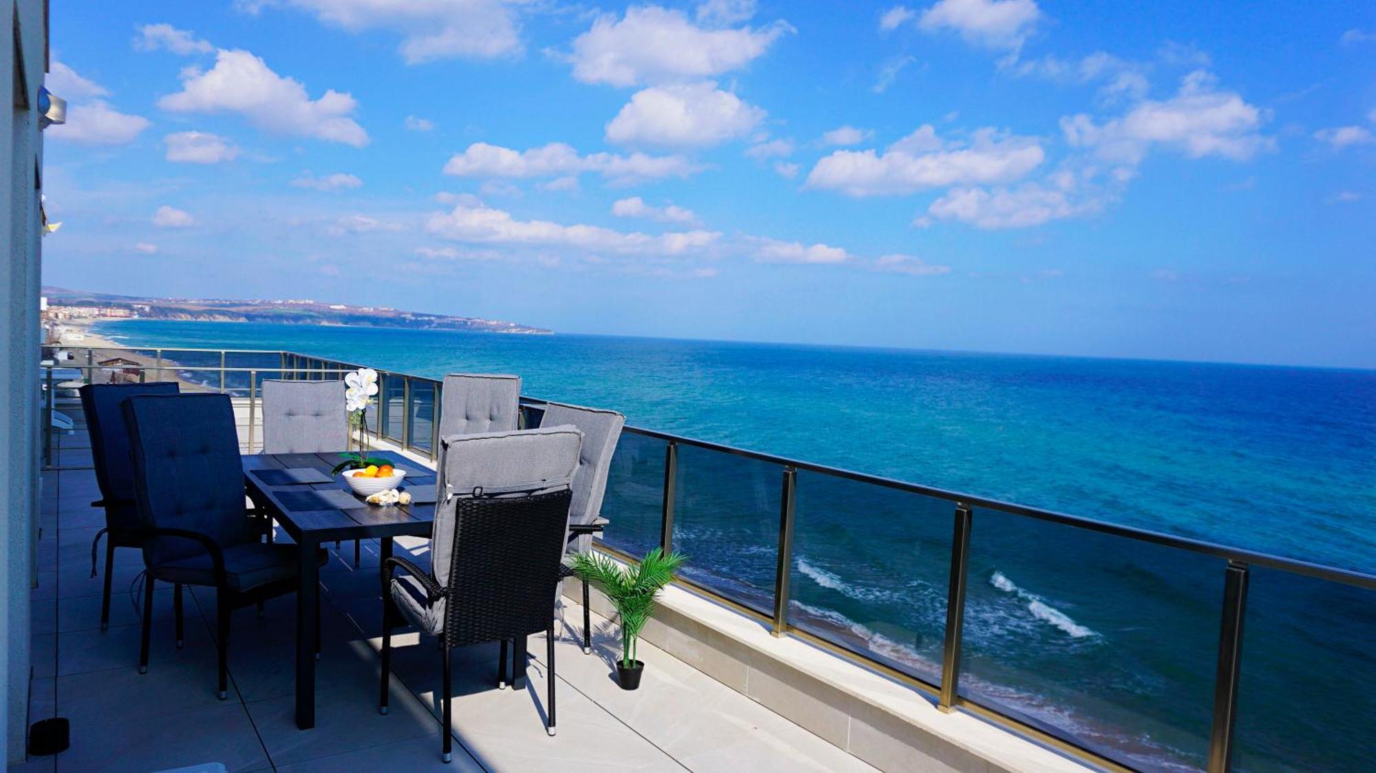 Апартамент Бийч Вю Обзор - Apartment Beach View 오브조르 외부 사진