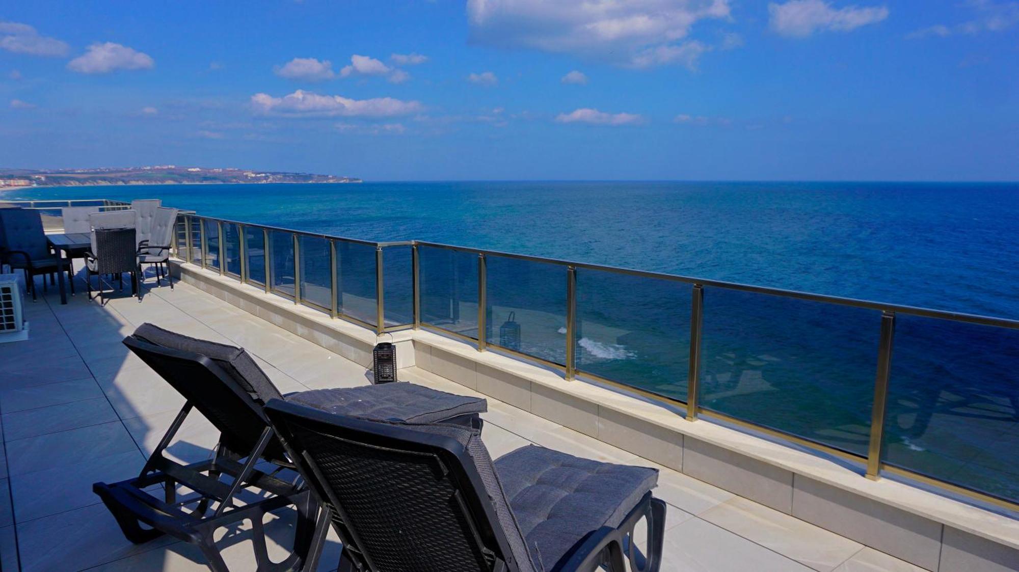 Апартамент Бийч Вю Обзор - Apartment Beach View 오브조르 외부 사진