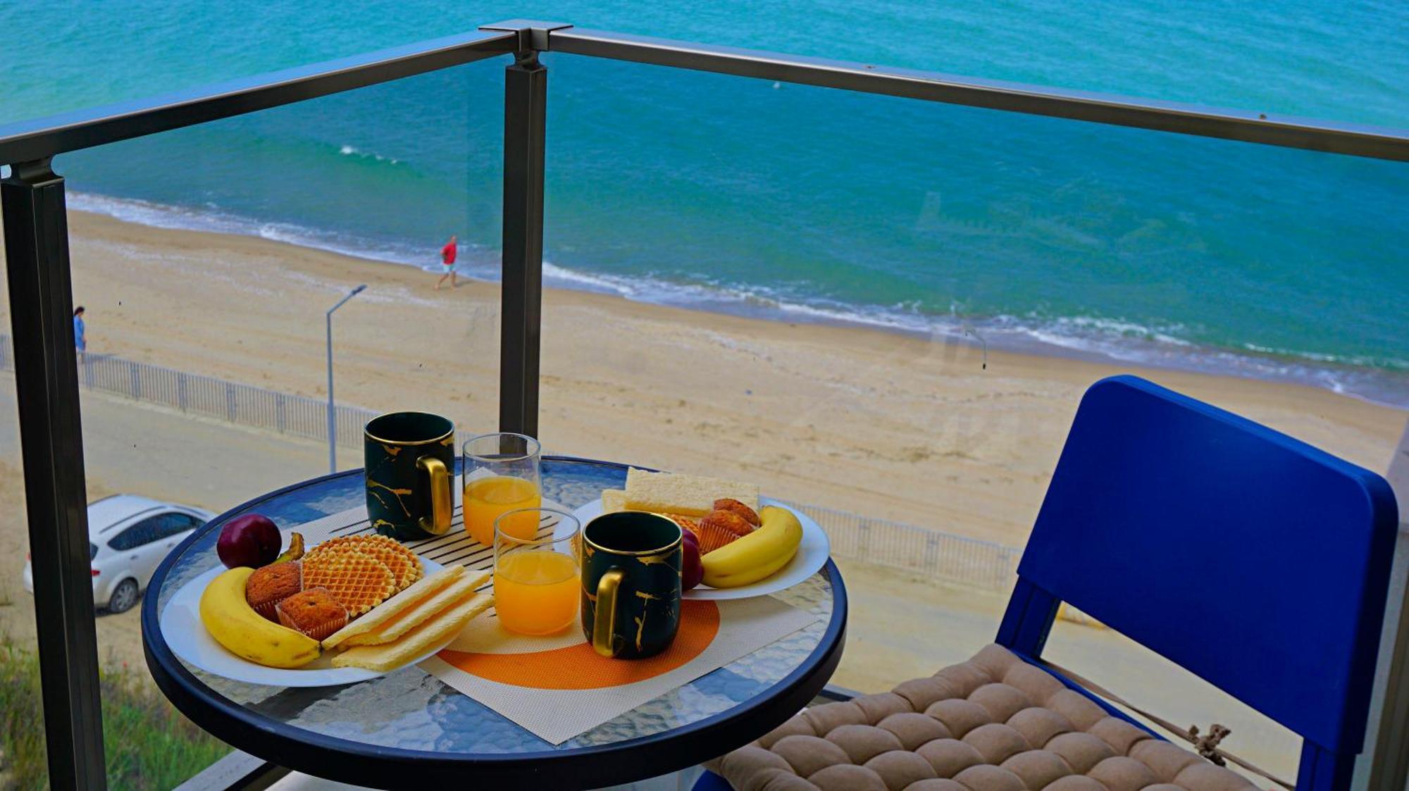Апартамент Бийч Вю Обзор - Apartment Beach View 오브조르 외부 사진